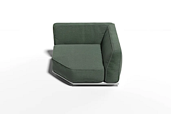 Corner garden armchair with fabric upholstery and armrests Atmosphera Laguna 10 LA.MD10 factory ATMOSPHERA from Italy. Foto №9