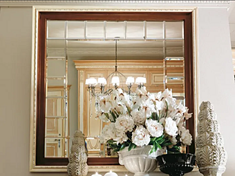 Square Wooden Wall Mounted Mirror Incontri Martini Interiors Square Wooden Wall Mounted Mirror Incontri Martini Interiors factory MARTINI INTERIORS from Italy