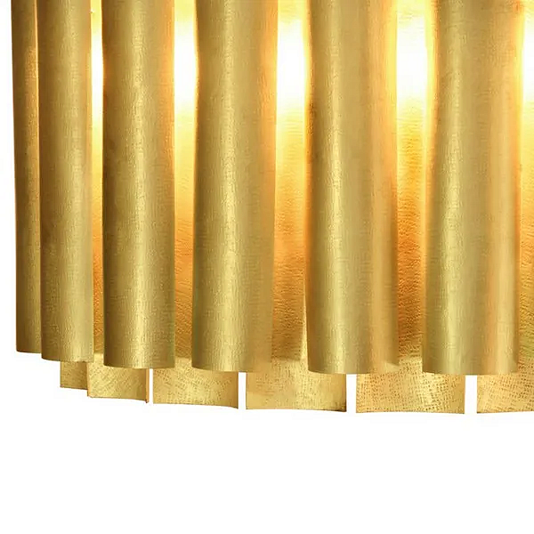 Handmade brass pendant lamp Aurum III BRABBU factory BRABBU from Italy. Foto №4