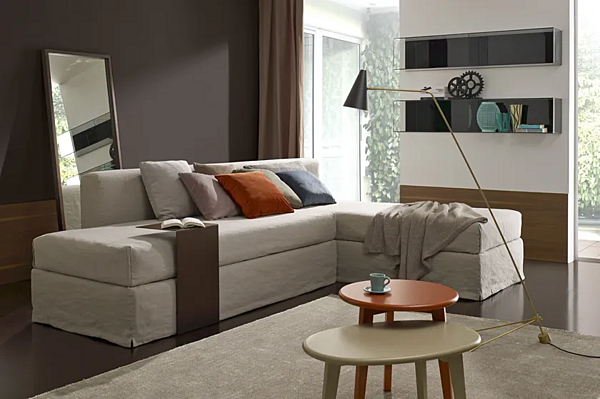 Storage bed with upholstered back panel Duomo Design Wonder factory Duomo Design from Italy. Foto №3