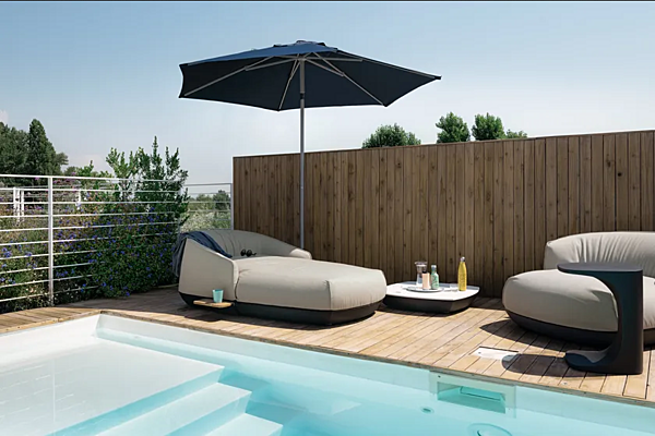 Sunbrella sun lounger Brioni outdoor Kristalia factory Kristalia from Italy. Foto №6