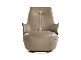 Bergère armchair with upholstered back Poltrona Frau Assaya factory POLTRONA FRAU from Italy