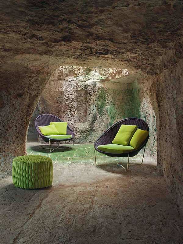Armchair PAOLA LENTI B23A factory PAOLA LENTI from Italy. Foto №1