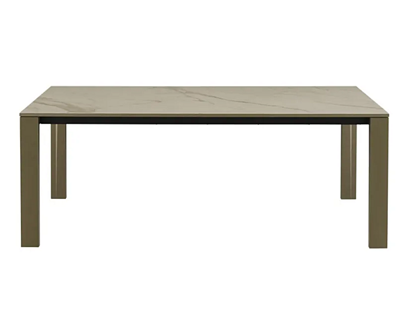 Extending Rectangular Dining Table Porcelain Stoneware LIGNE ROSET Naia 005BFY1S factory LIGNE ROSET from Italy. Foto №1