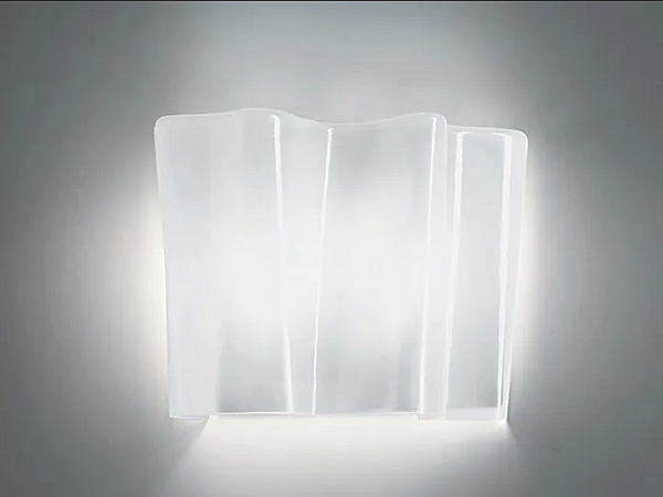 LED wall lamp made of blown glass Logico Artemide 0391010A/0391030A/0395030A/0846030A factory Artemide from Italy. Foto №1