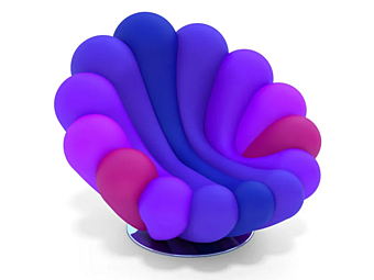Upholstered fabric armchair Anemone GIOVANNETTI Upholstered fabric armchair Anemone GIOVANNETTI factory GIOVANNETTI from Italy