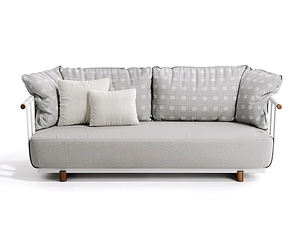 Three-Seater Garden Sofa in Fabric Atmosphera Portofino factory ATMOSPHERA from Italy. Foto №1