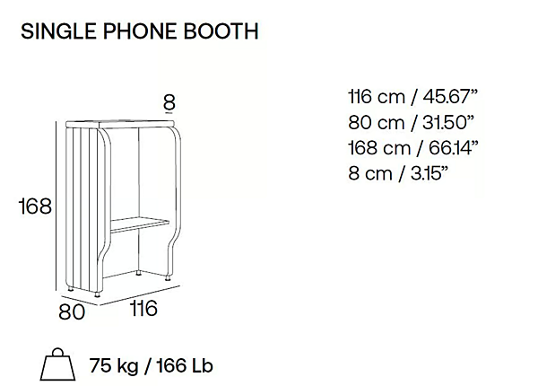 Acoustic Fabric Phone Booth Maji Sistem Adrenalina IMB1072970 factory ADRENALINA from Italy. Foto №5