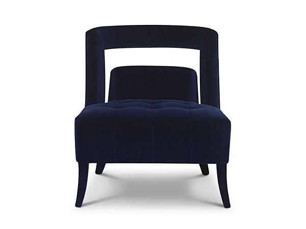 Upholstered Velvet Armchair BRABBU Naj Collection factory BRABBU from Italy. Foto №1