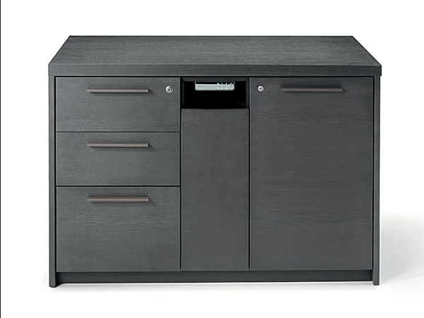 Wooden office storage unit with adjustable height top INCA i 4 Mariani factory i 4 Mariani from Italy. Foto №1