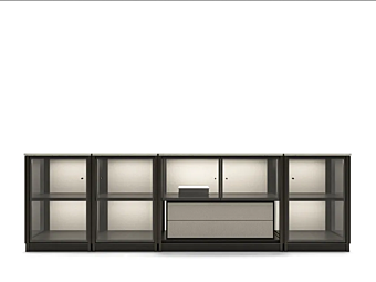 Modular sideboard with integrated lighting GIORGETTI Domus