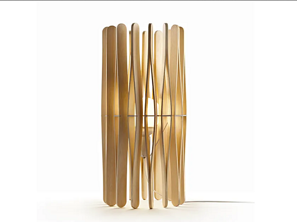 Wooden table lamp Fabbian Stick Collection factory Fabbian from Italy. Foto №2