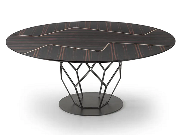 Round wooden table ESA i 4 Mariani factory i 4 Mariani from Italy. Foto №1