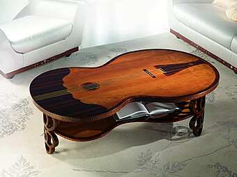 Coffee table Pois in wood by CARPANELLI for living room factory CARPANELLI from Italy