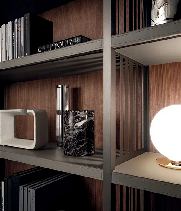 Freestanding wooden bookcase grid i 4 Mariani factory i 4 Mariani from Italy. Foto №5