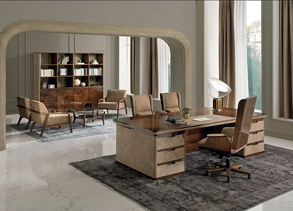 Tall Open Wooden Office Shelving i 4 Mariani Avatar factory i 4 Mariani from Italy. Foto №2
