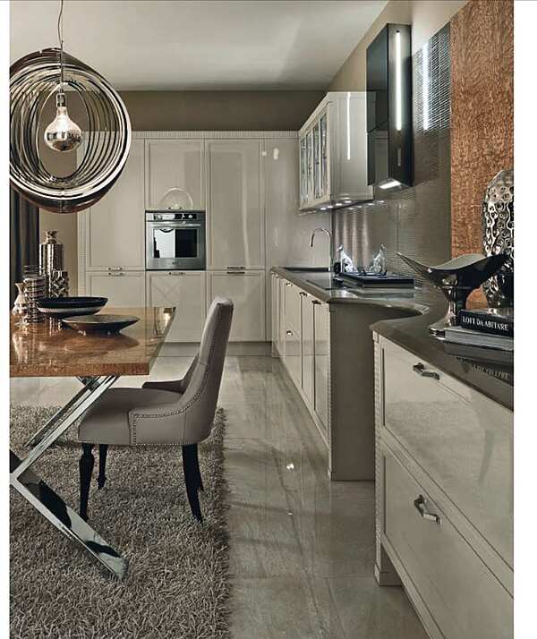 Linear Fitted Kitchen Luxury Glam Aster Cucine factory Aster Cucine from Italy. Foto №3