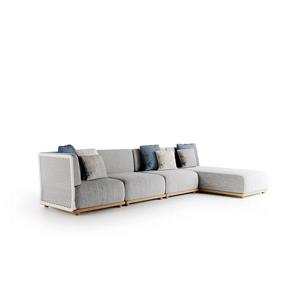 Modular 4-Seater Garden Sofa in Fabric Atmosphera Switch factory ATMOSPHERA from Italy. Foto №11