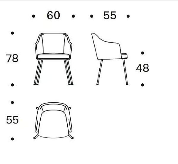 Upholstered fabric armchair with soft back Saba Isabelle factory SABA from Italy. Foto №4
