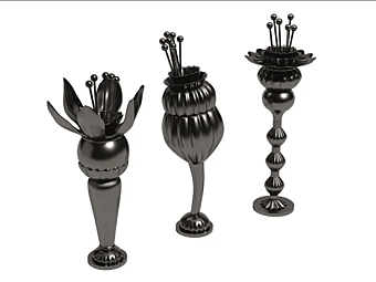 Ceramic home fragrance diffuser buds GIORGETTI GA275G, GA276G, GA277G