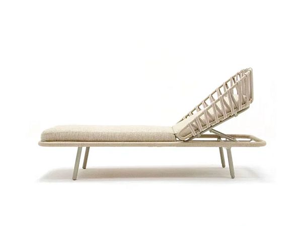 Recliner sun lounger with castors Emma Cross VARASCHIN factory VARASCHIN from Italy. Foto №10