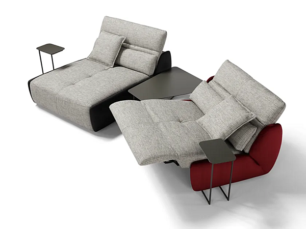 Upholstered fabric day bed with backrest Egoitaliano Selfy factory Egoitaliano from Italy. Foto №3