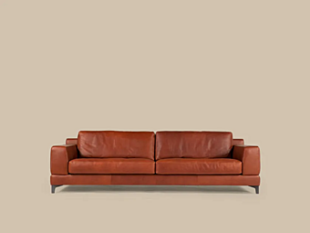 4-seater leather sofa with soft back Borzalino Ben EUB9D03P, EUB9D04P 4-seater leather sofa with soft back Borzalino Ben EUB9D03P, EUB9D04P factory Borzalino from Italy