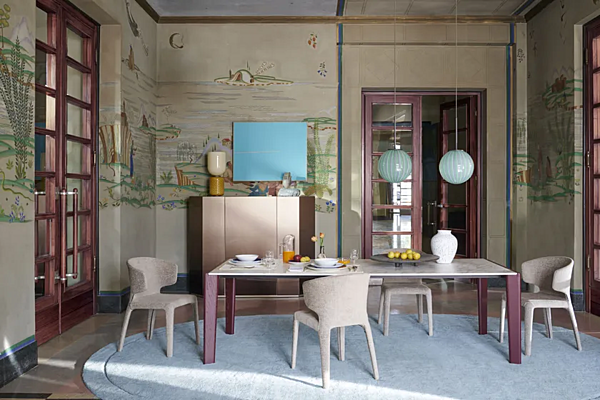 Extending Rectangular MDF Table Longplane CASSINA factory CASSINA from Italy. Foto №9