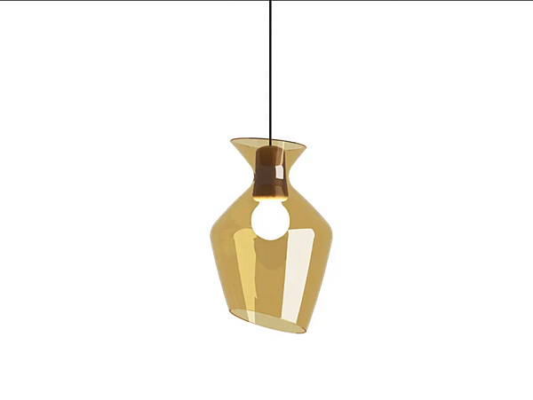 LED glass pendant lamp Fabbian Malvasia factory Fabbian from Italy. Foto №4