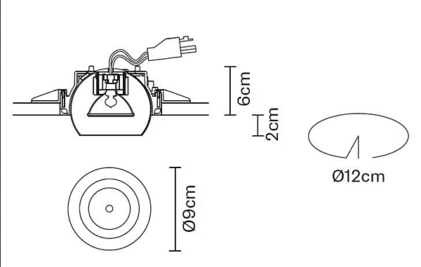 Adjustable Ceiling Spotlight Fabbian Tools F19 F41 factory Fabbian from Italy. Foto №8