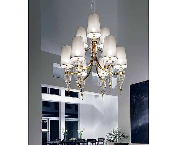 Chandelier ITALAMP T410/6+3 factory ITALAMP from Italy. Foto №1