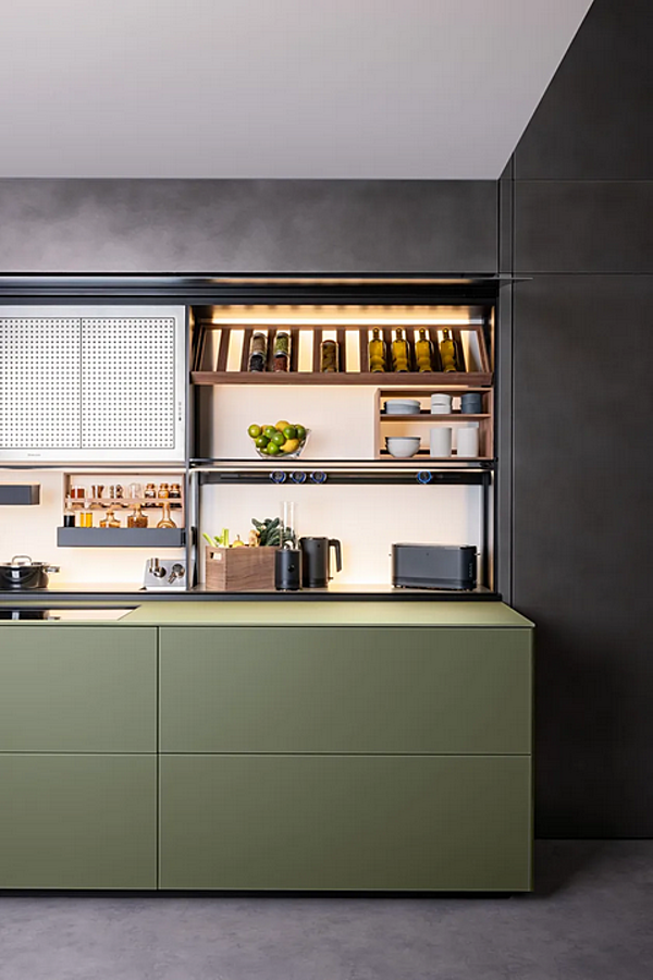 Glass Fitted Kitchen Artematica Vitrum by Valcucine with New Logica factory VALCUCINE from Italy. Foto №4