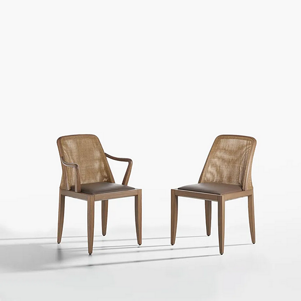 Ash Chair with Upholstered Back Potocco Grace 834 834 factory POTOCCO from Italy. Foto №2