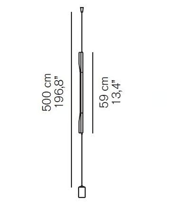 LED metal floor lamp ILO Oluce factory Oluce from Italy. Foto №4