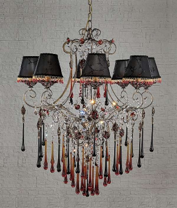 Chandelier PATAVIUMART CH1924/08NA58 factory PATAVIUMART from Italy. Foto №1