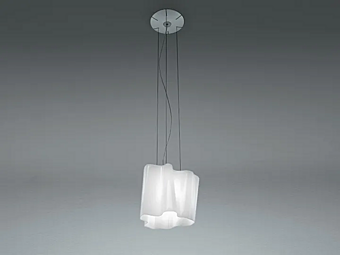 Blown glass pendant lamp Logico Artemide 0453010A, 0453020A, 0696020A factory Artemide from Italy
