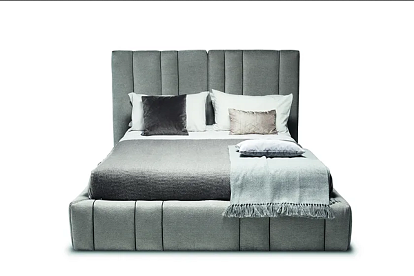 Fabric bed with upholstered headboard VIBIEFFE Italo 5050 factory VIBIEFFE from Italy. Foto №9