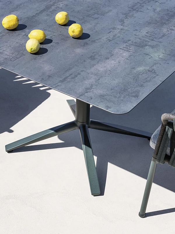 Square Aluminium Garden Table EMMA VARASCHIN factory VARASCHIN from Italy. Foto №2