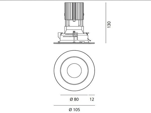 LED Round Aluminium Spotlight Everything Artemide factory Artemide from Italy. Foto №20