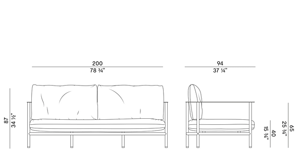 Two-Seater Leather Sofa Elodie 908 D Potocco 908/D factory POTOCCO from Italy. Foto №4