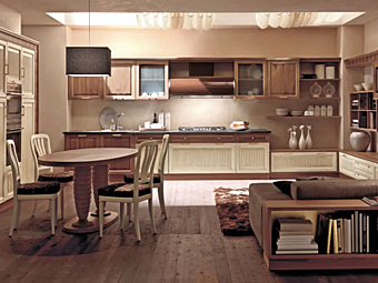 Walnut kitchen by Martini Interiors Convivio Walnut kitchen by Martini Interiors Convivio factory MARTINI INTERIORS from Italy