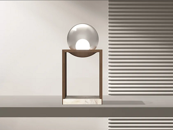 Wooden table lamp Spaziotempo GIORGETTI GA324G factory GIORGETTI from Italy. Foto №7