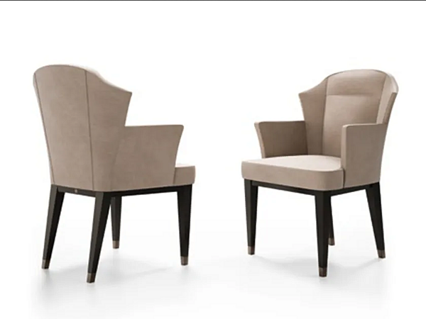 Upholstered Leather Armchair Eclipse CPRN HOMOOD E246 factory CPRN HOMOOD from Italy. Foto №2