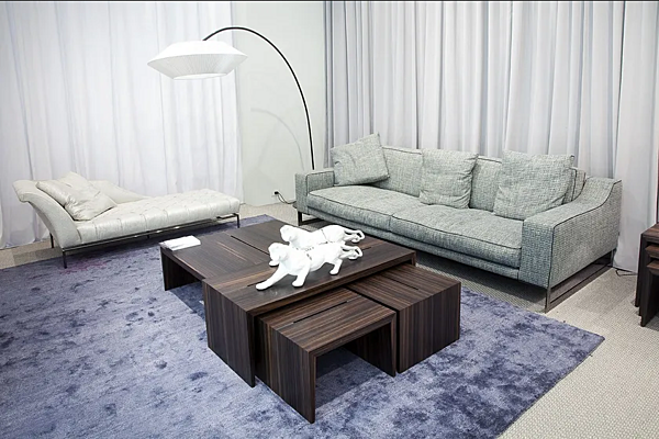 Fabric sofa with upholstered back ERBA ITALIA Indizio factory ERBA ITALIA from Italy. Foto №3