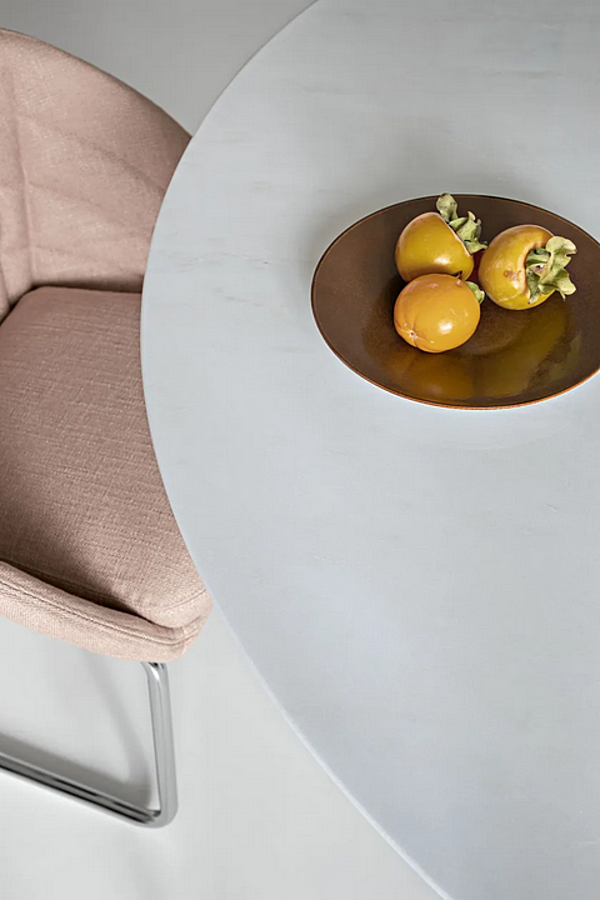 Fabric chair with upholstered back Petite Fleur Saba factory SABA from Italy. Foto №10