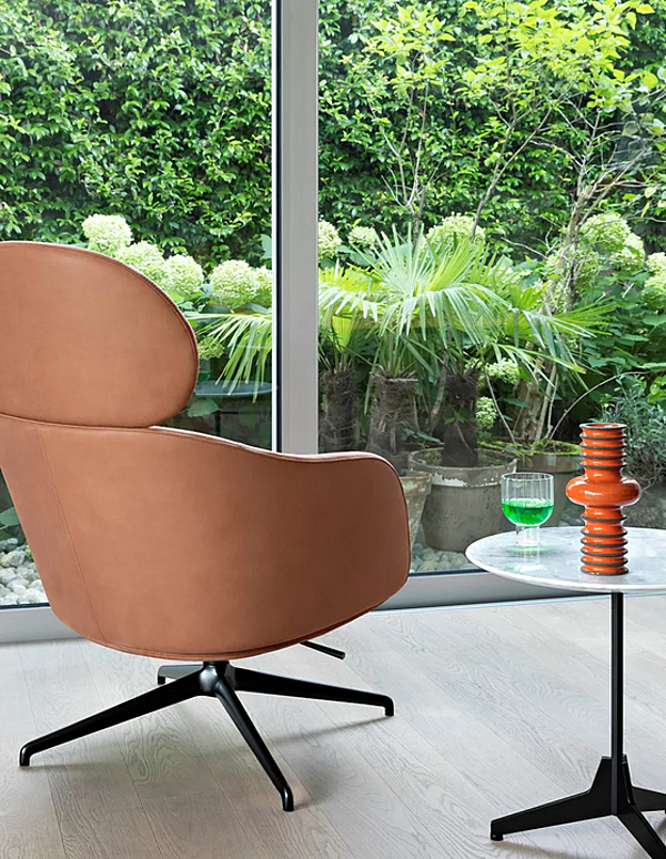 Bergere armchair with removable cover and padded headrest Saba Sunset factory SABA from Italy. Foto №10