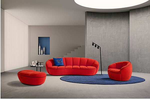 3-seater fabric sofa with soft back Egoitaliano Shai factory Egoitaliano from Italy. Foto №5