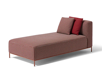 Fabric outdoor daybed with backrest CASSINA MEX HI factory CASSINA from Italy