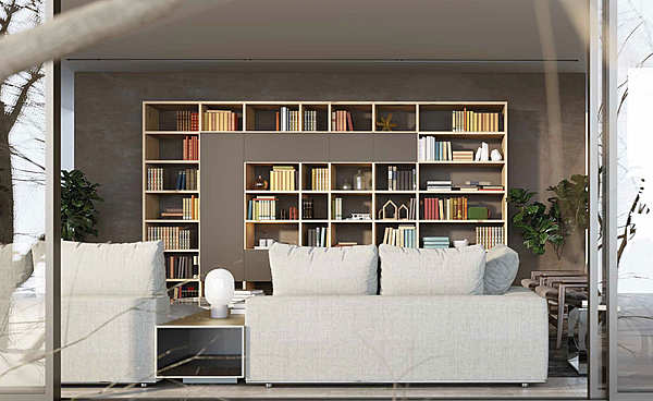 Bookcase GRANZOTTO Composizione “Libreria ROVERE JUPITER” factory GRANZOTTO from Italy. Foto №1
