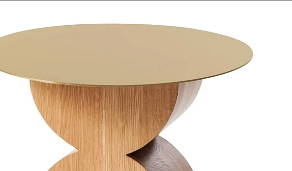 Round solid wood coffee table CASSINA Constantin factory CASSINA from Italy. Foto №4